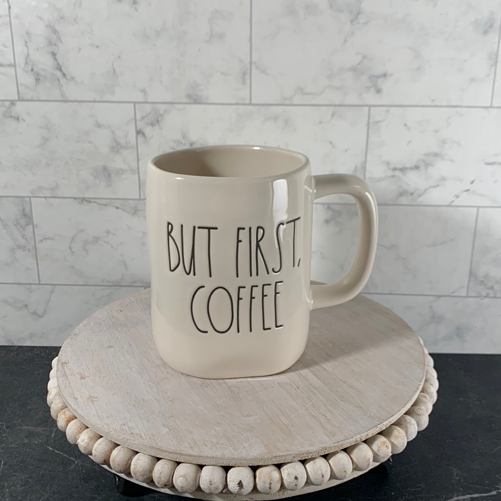 Rae Dunn NWT mug BUT FIRST, COFFEE